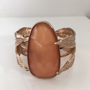 Peach color stone bracelet